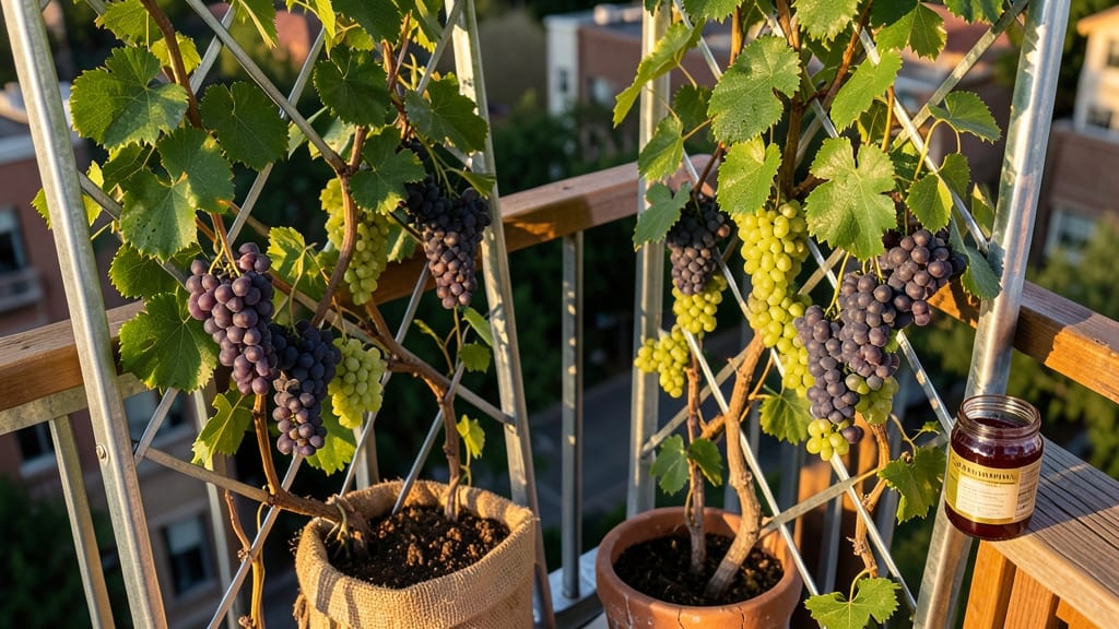 Grapes on Trellises