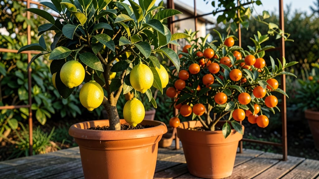 Dwarf Citrus Trees in Containers