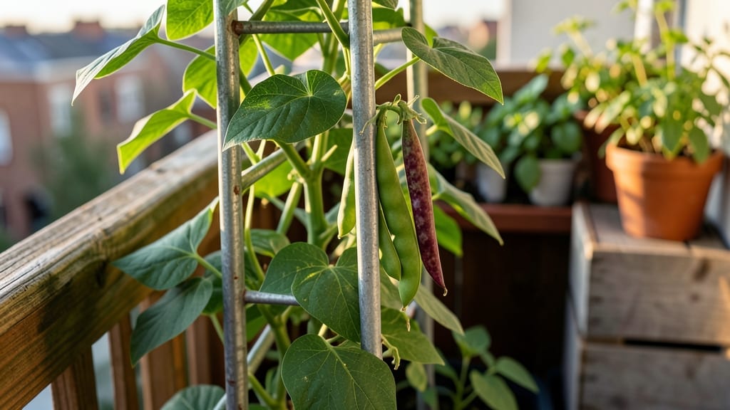 Bush Beans Climbing Vertical Trellis System