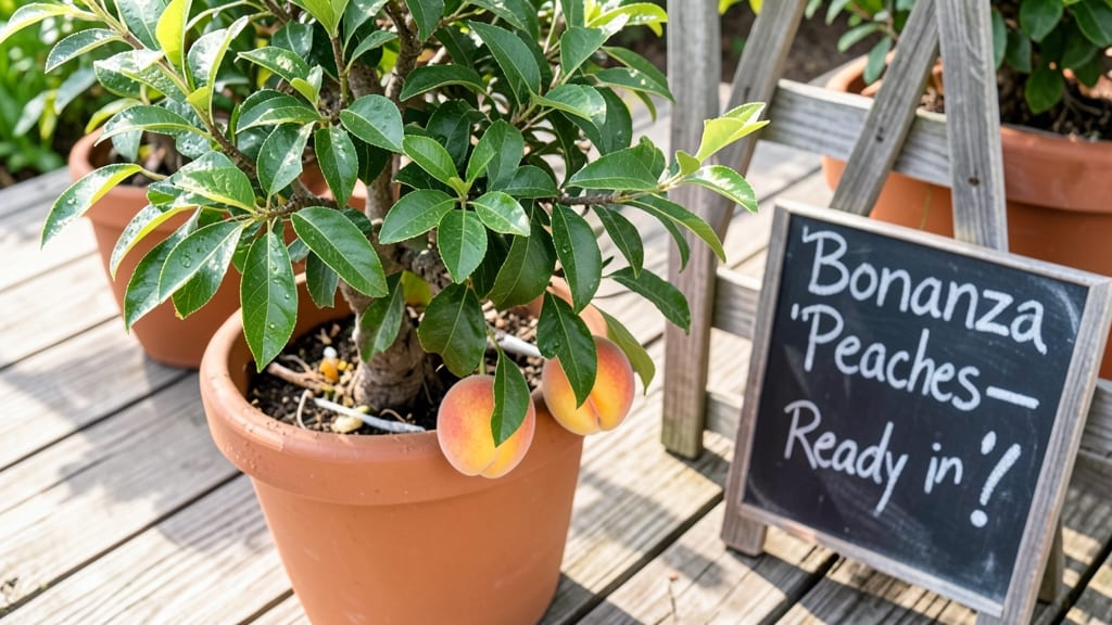 Peach 'Bonanza' Dwarf Tree