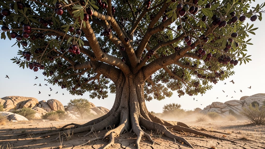 Mulberry Trees in Dry Soil