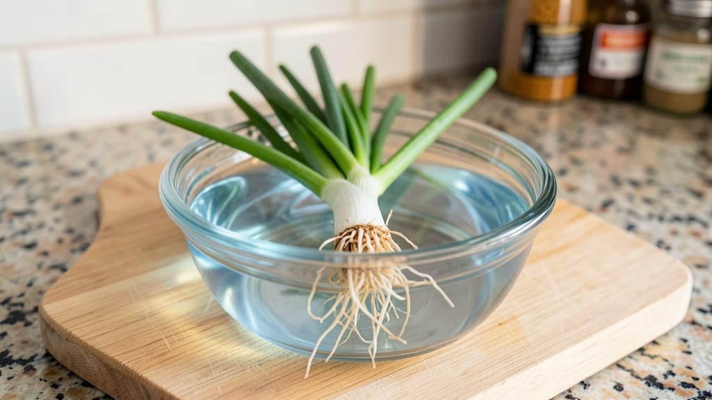 Green Onions In Small Pots