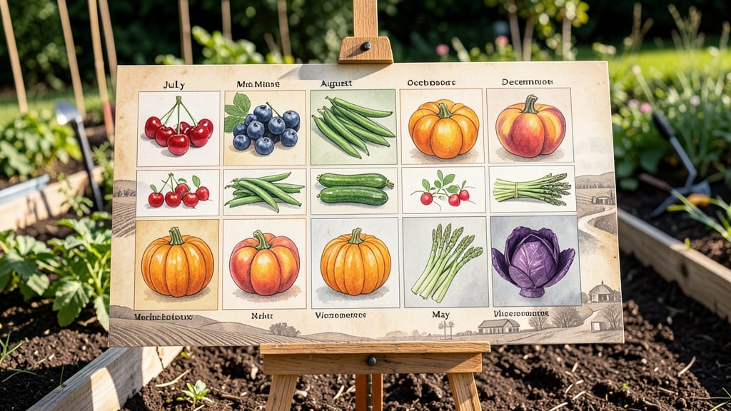 Fruits and Vegetables in Season by Month Chart Michigan: 2024 Growing Calendar With Key Picks