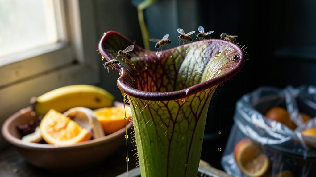 Pitcher Plant with Sticky Nectar