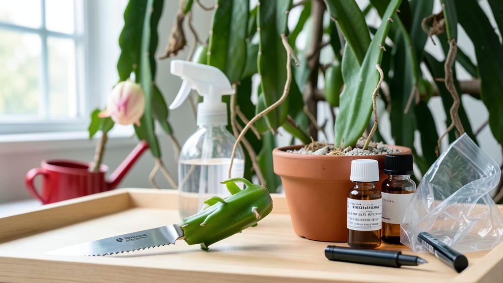 Dragon Fruit Propagation: Rooting Cuttings in Water for Fast Growth