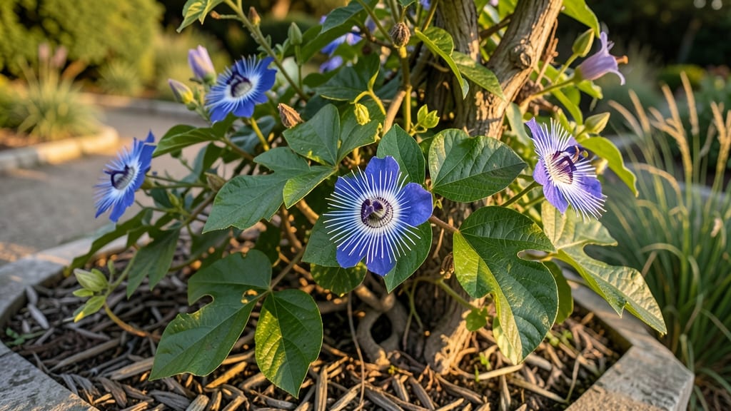Blue Passion Fruit (Passiflora caerulea)