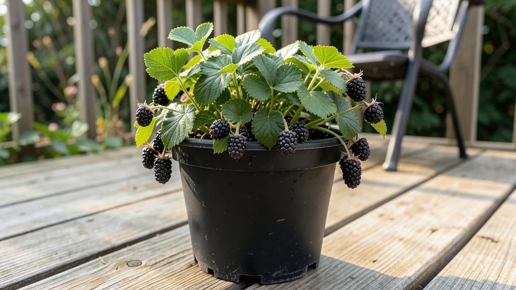 Blackberries in Containers