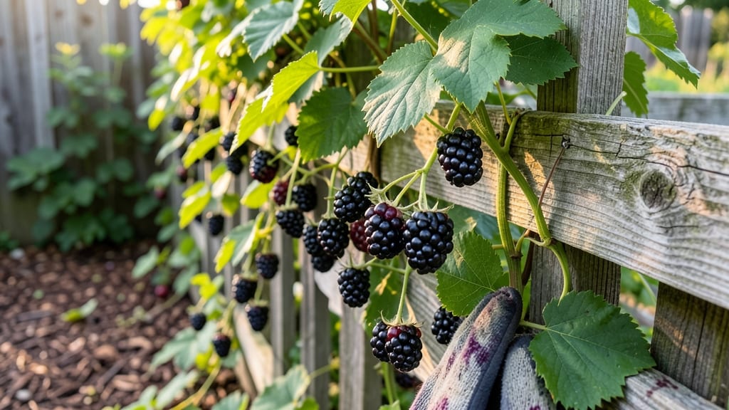 Blackberry Thornless Variety for Fences
