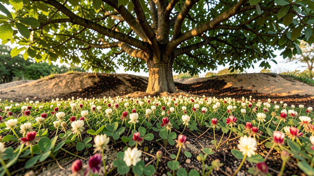 Clover Ground Cover for Nitrogen Fixation
