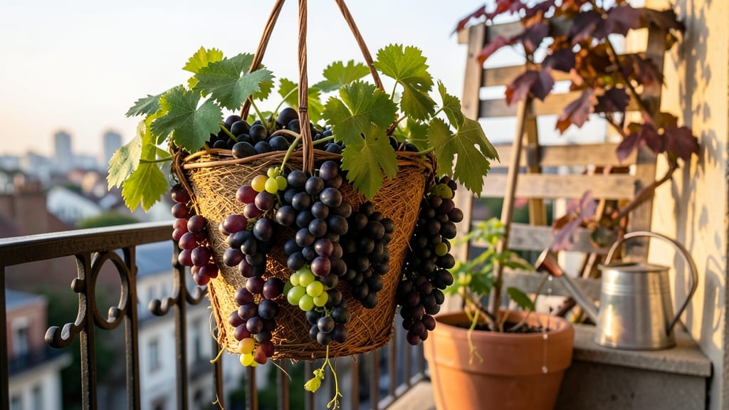 Hanging Grapevines for Small Spaces