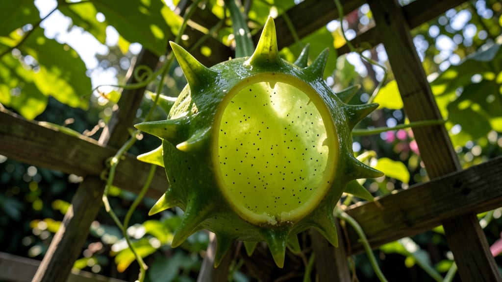 Horned Melon: Spiky Kiwi-Like Fruit